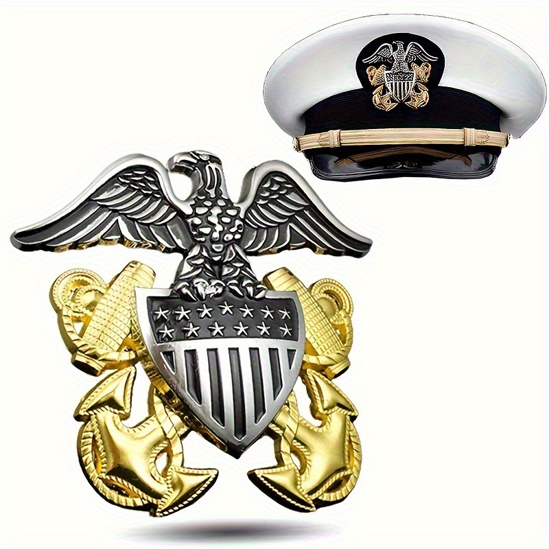 Home Office Logo - Amerikaanse marineofficier hoed badge adelaar en