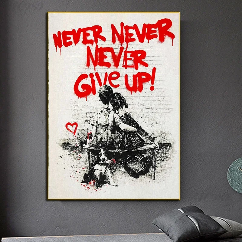 Banksy Graffiti Wall Art, geef - Home Office Room Inspiration recensie en prijs
