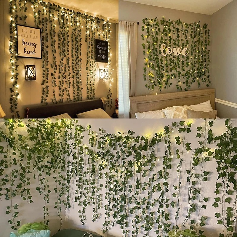 Groene klimop 210cm LED-lichts - Home Office Layout recensie en prijs