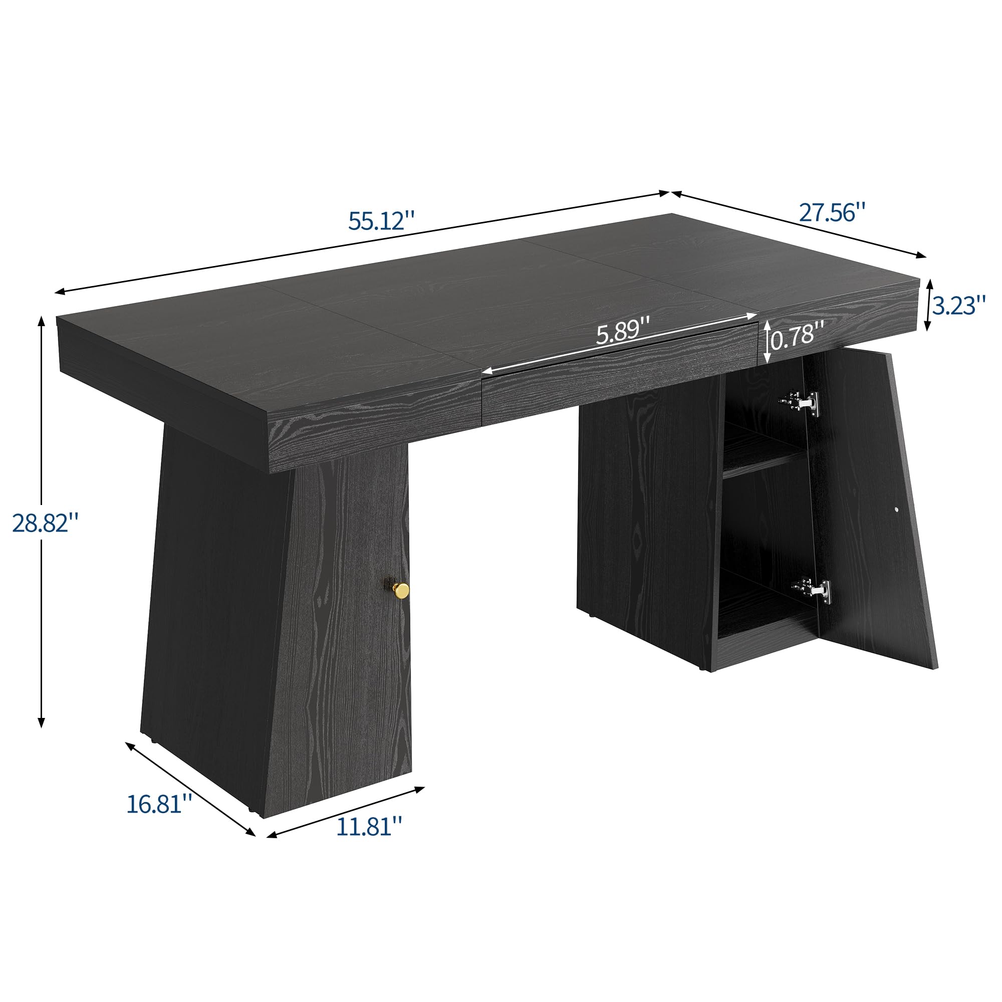 Computertafel van 55 x 27,5 in - Home Office Work Table recensie en prijs
