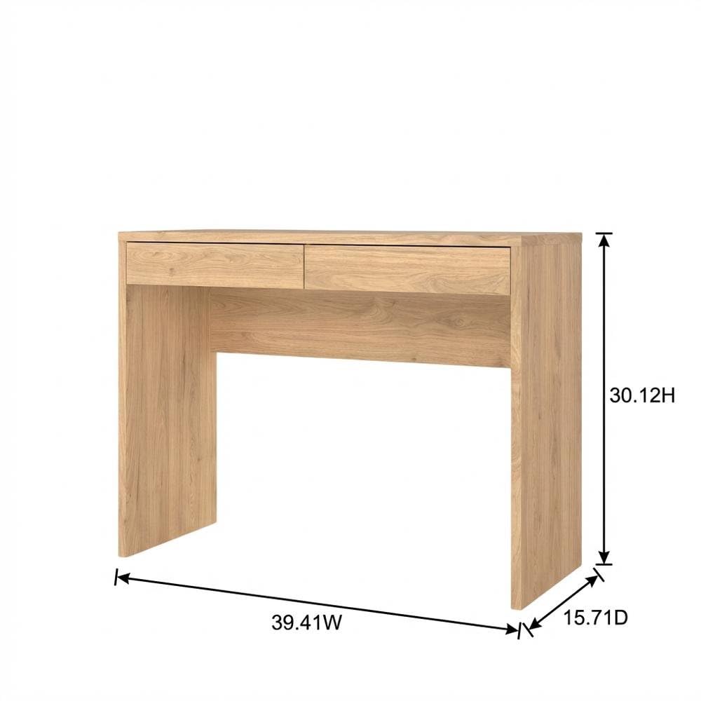 Bruin houten bureau met lades, - Home Office Work Table recensie en prijs