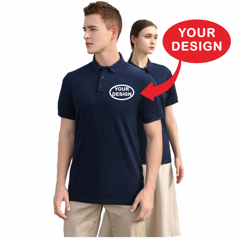 Zomer puur katoenen poloshirt  - Home Office Logo recensie en prijs